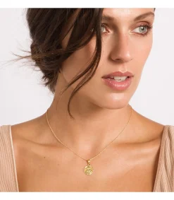 Medalla Redonda Ángel Oro Amarillo 18K 14 Mm<Alda Joyeros Store