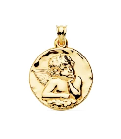 Medalla Redonda Ángel Oro Amarillo 18K 35 Mm<Alda Joyeros Cheap