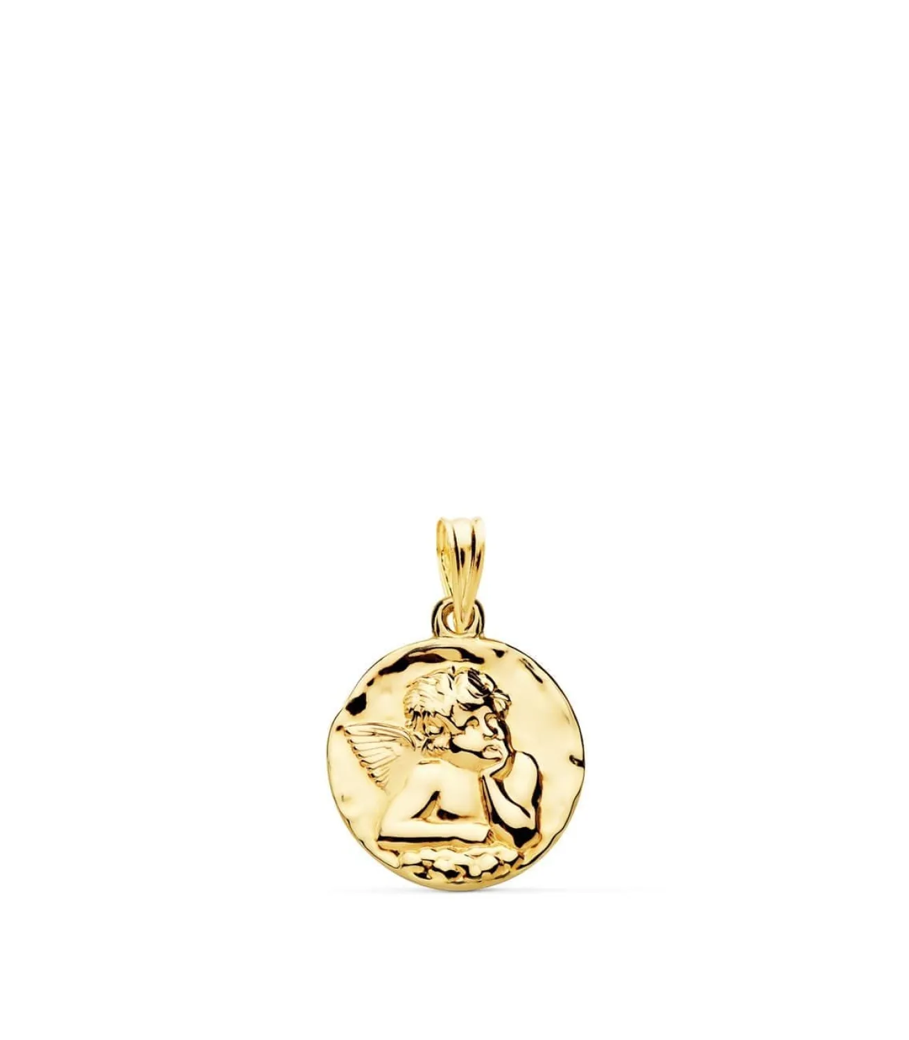 Medalla Redonda Ángel Oro Amarillo 18K 16 Mm<Alda Joyeros Flash Sale