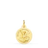 Medalla Saint Michel Oro Amarillo 18K 14Mm<Alda Joyeros Store