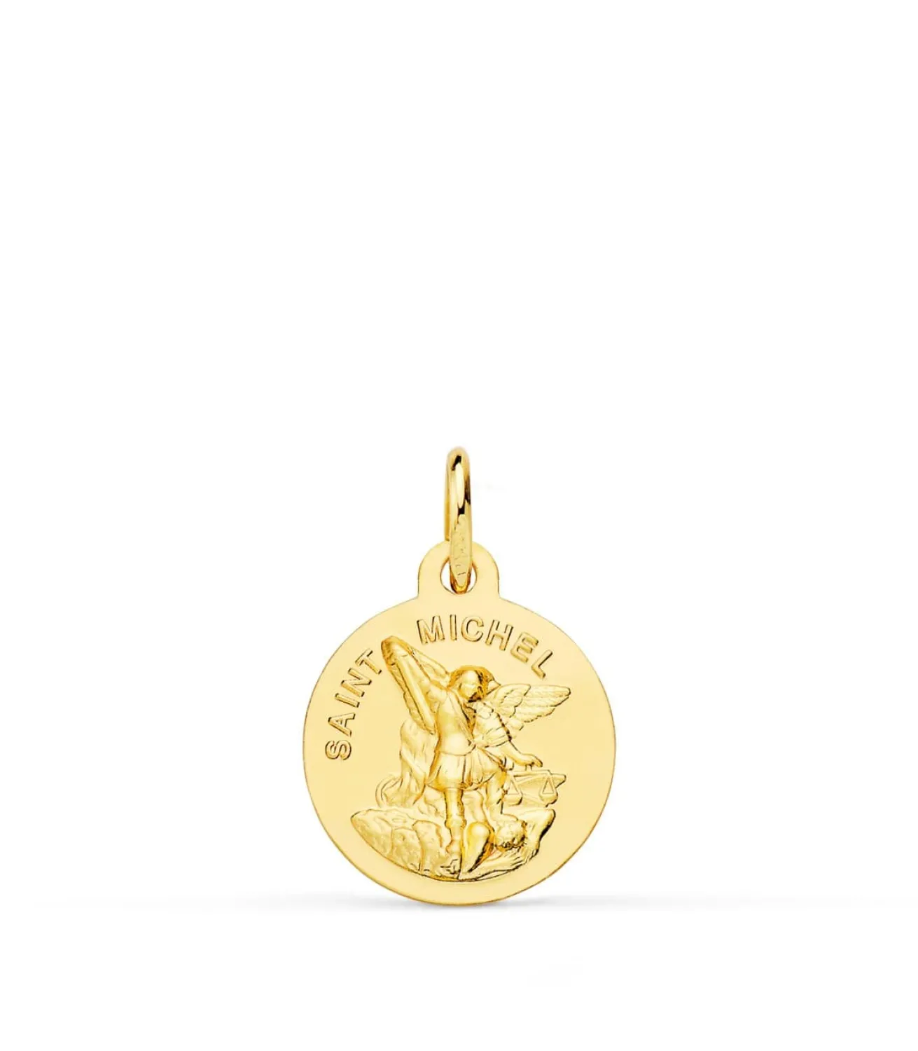 Medalla Saint Michel Oro Amarillo 18K 14Mm<Alda Joyeros Store