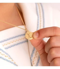 Medalla Saint Michel Oro Amarillo 18K 14Mm<Alda Joyeros Store