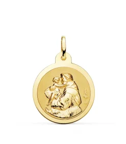 Medalla San Antonio Oro 18K 22Mm Brillo<Alda Joyeros Shop
