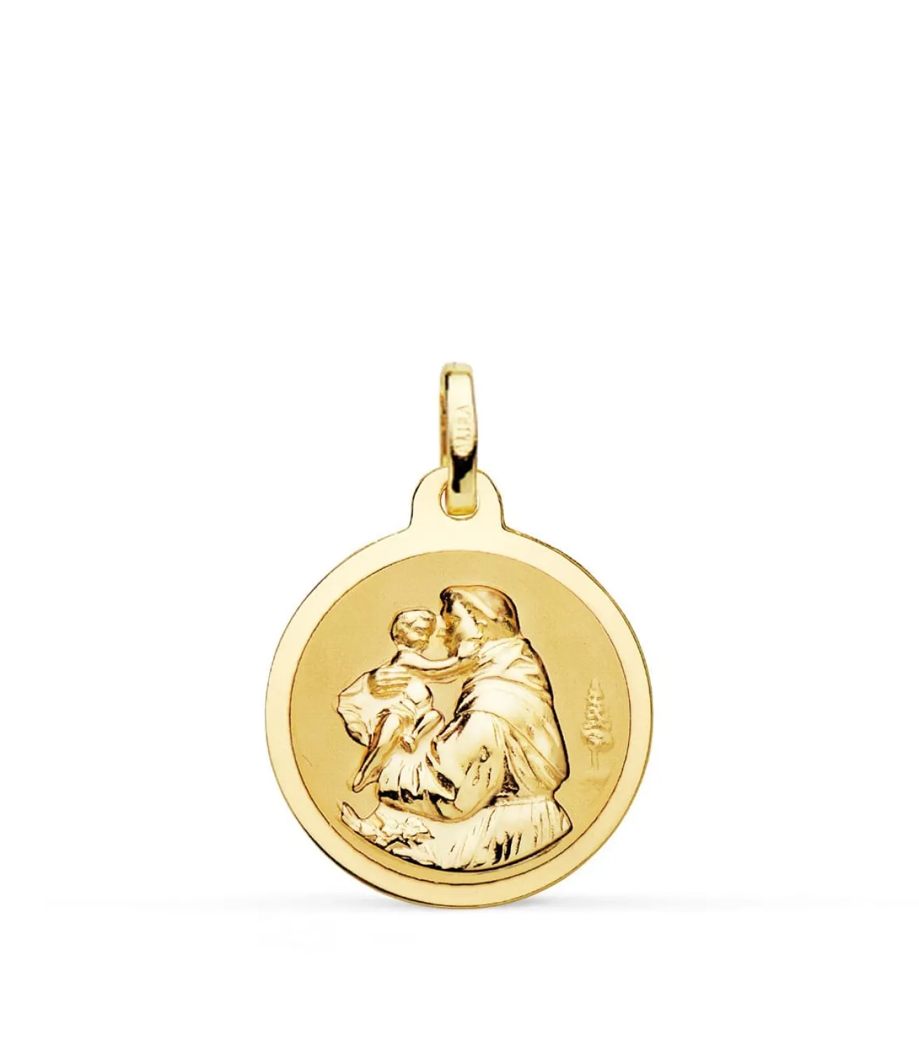 Medalla San Antonio Oro 18K 18Mm Brillo<Alda Joyeros Sale
