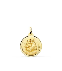 Medalla San Antonio Oro 18K 18Mm Bisel<Alda Joyeros Store