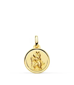 Medalla San Cristóbal Oro 18K 14Mm Bisel<Alda Joyeros Flash Sale