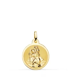 Medalla San Cristóbal Oro 18K 16Mm Brillo<Alda Joyeros Hot