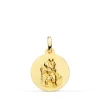 Medalla San Cristóbal Oro 18K 16Mm Matizada<Alda Joyeros Online