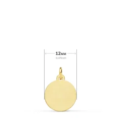 Medalla San Cristóbal Oro 18K 12Mm Bisel<Alda Joyeros Sale