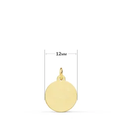Medalla San Cristóbal Oro 18K 12Mm Matizada<Alda Joyeros New