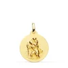 Medalla San Cristóbal Oro 18K 18Mm Matizada<Alda Joyeros Clearance