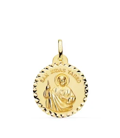 Medalla San Judas Tadeo Oro 18K 20Mm Talla<Alda Joyeros Clearance