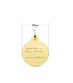 Medalla San Judas Tadeo Oro 18K 20Mm Talla<Alda Joyeros Clearance