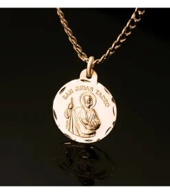 Medalla San Judas Tadeo Oro 18K 20Mm<Alda Joyeros Sale