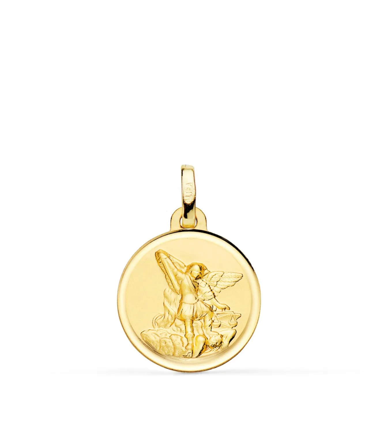Medalla San Miguel Oro 18K Bisel 18Mm<Alda Joyeros Sale