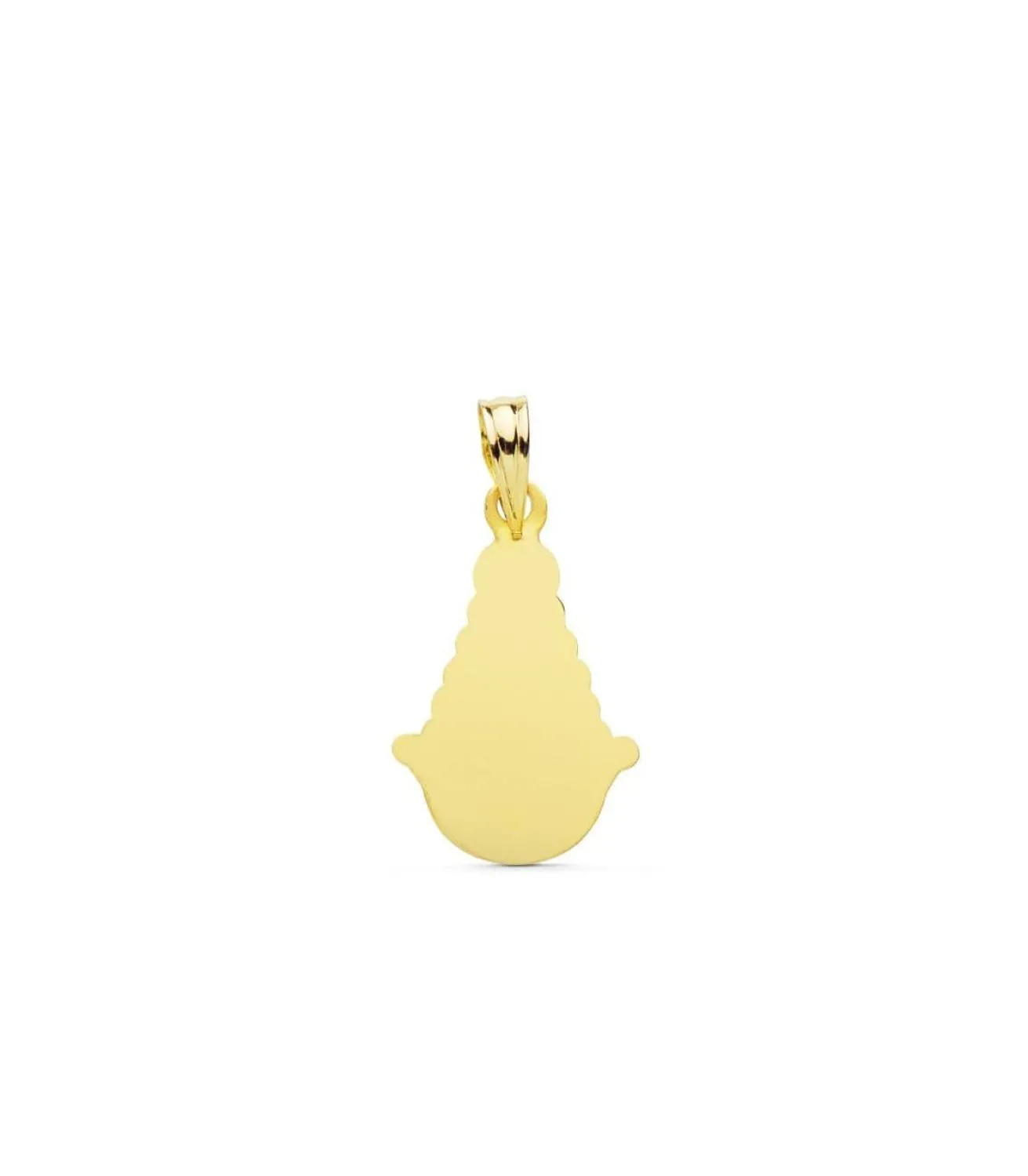 Medalla Silueta Virgen Del Rocio Oro 18K 20Mm<Alda Joyeros New