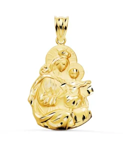 Medalla Silueta Virgen Del Carmen Oro 18K 24Mm<Alda Joyeros Hot