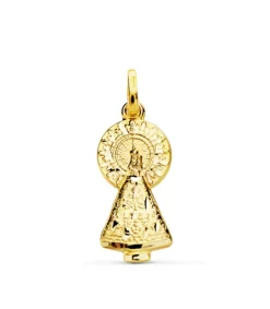 Medalla Silueta Virgen Del Pilar 18 Ktes 25Mm<Alda Joyeros Store