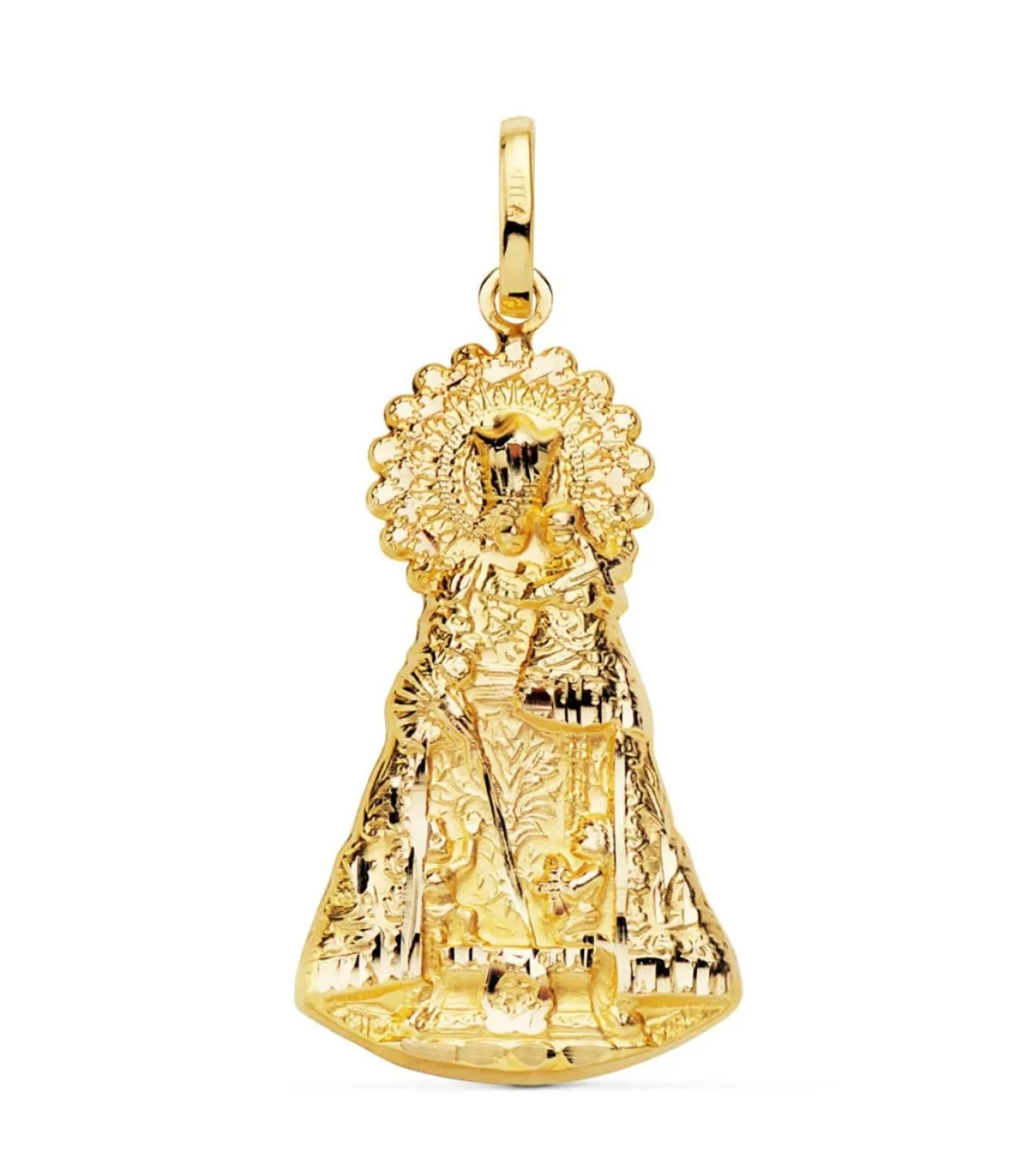 Medalla Silueta Virgen Desamparados 18 Ktes 33Mm<Alda Joyeros Fashion
