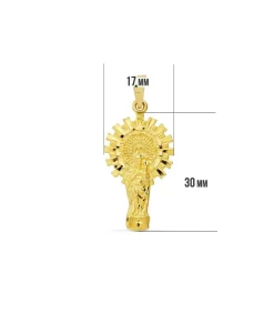 Medalla Silueta Virgen Del Pilar 18 Ktes 30Mm<Alda Joyeros Discount