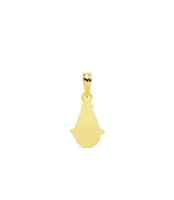 Medalla Silueta Virgen Del Rocio Oro 18K 15Mm<Alda Joyeros Online