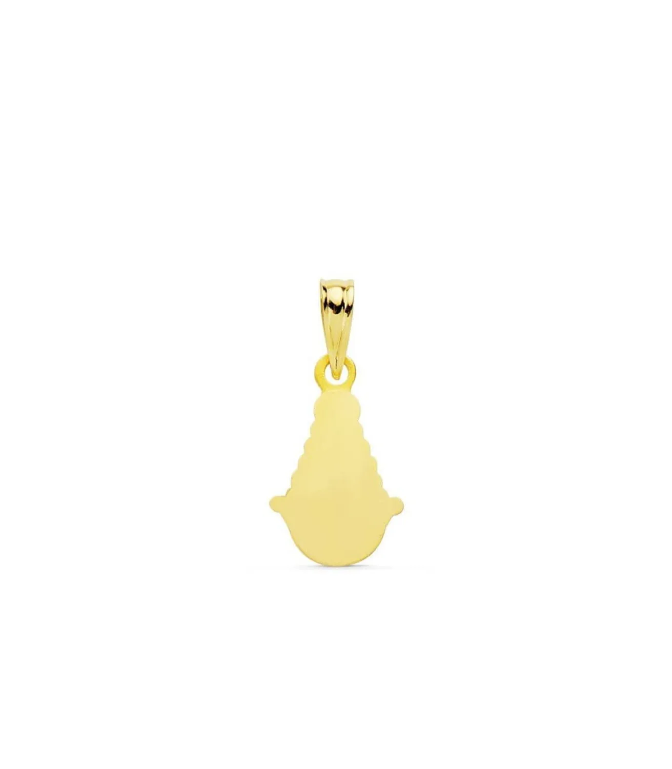 Medalla Silueta Virgen Del Rocio Oro 18K 15Mm<Alda Joyeros Online