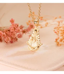 Medalla Silueta Virgen Del Rocio Oro 18K 30Mm<Alda Joyeros Best
