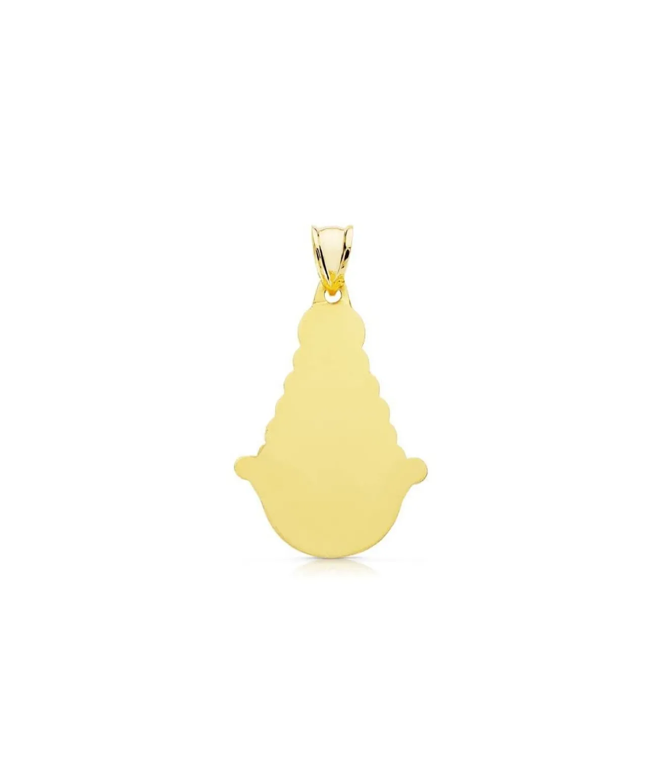 Medalla Silueta Virgen Del Rocio Oro 18K 30Mm<Alda Joyeros Best