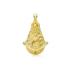 Medalla Silueta Virgen Del Rocio Oro 18K 40Mm<Alda Joyeros Online
