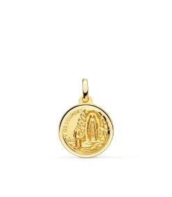 Medalla V. De Lourdes Oro 18K 16Mm Bisel<Alda Joyeros Best Sale