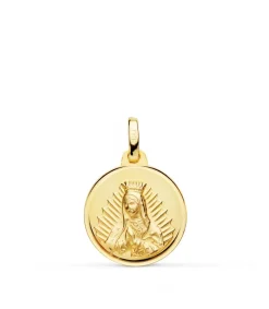 Medalla V. Guadalupe Mexico Oro 18K Bisel 16Mm<Alda Joyeros Online