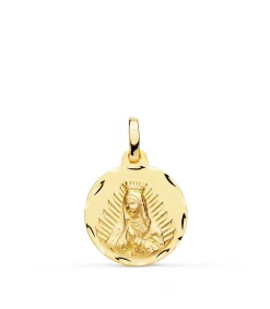 Medalla V. Guadalupe Mexico Oro 18K Tallada 16Mm<Alda Joyeros Cheap