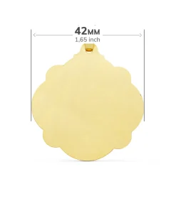 Medalla Virgen Carmen Oro 18 K 42 Mm Pandereta<Alda Joyeros Hot
