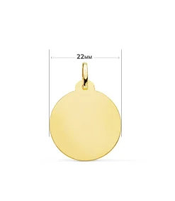Medalla Virgen Carmen Oro 18K 22Mm Tallada<Alda Joyeros Cheap