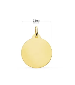 Medalla Virgen Carmen Oro 18K 22Mm Bisel<Alda Joyeros Cheap