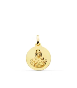 Medalla Virgen Carmen Oro 18K 16Mm Mate<Alda Joyeros Best Sale