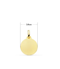 Medalla Virgen Carmen Oro 18K 14Mm Bisel<Alda Joyeros Hot