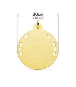 Medalla Virgen Carmen Oro 18K 30Mm Calada<Alda Joyeros Clearance