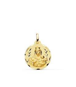 Medalla Virgen Carmen Oro 18K 18Mm Tallada<Alda Joyeros Flash Sale