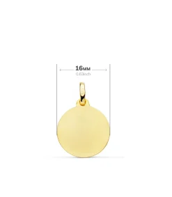 Medalla Virgen Carmen Oro 18K 16Mm Calada<Alda Joyeros Store