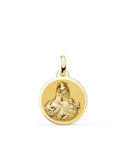 Medalla Virgen Carmen Oro 18K 16Mm Brillo<Alda Joyeros Online
