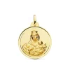 Medalla Virgen Carmen Oro 18K 26Mm Bisel<Alda Joyeros Online