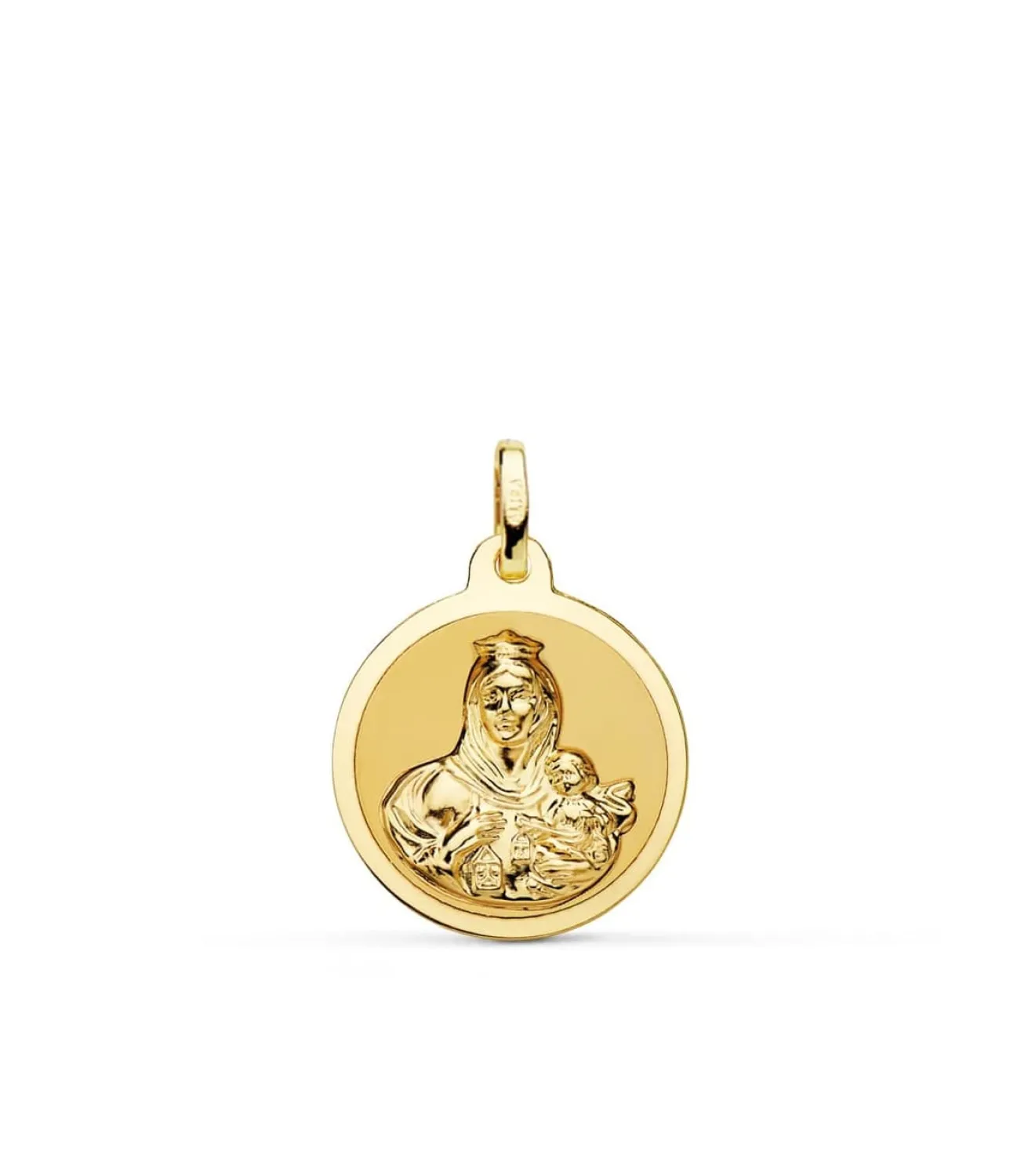 Medalla Virgen Carmen Oro 18K 18Mm Brillo<Alda Joyeros Hot