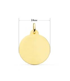 Medalla Virgen Carmen Oro 18K 24Mm Tallada<Alda Joyeros Cheap