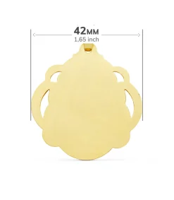 Medalla Virgen Carmen Oro 18K Pandereta 42Mm<Alda Joyeros Flash Sale