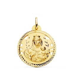 Medalla Virgen Carmen Oro 18K 28Mm Calada<Alda Joyeros Cheap