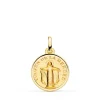 Medalla Virgen De La Merced Oro 18K 16Mm Bisel<Alda Joyeros Shop