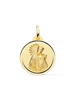 Medalla Virgen De Los Desamparados Oro 18K 20Mm Bisel<Alda Joyeros Cheap