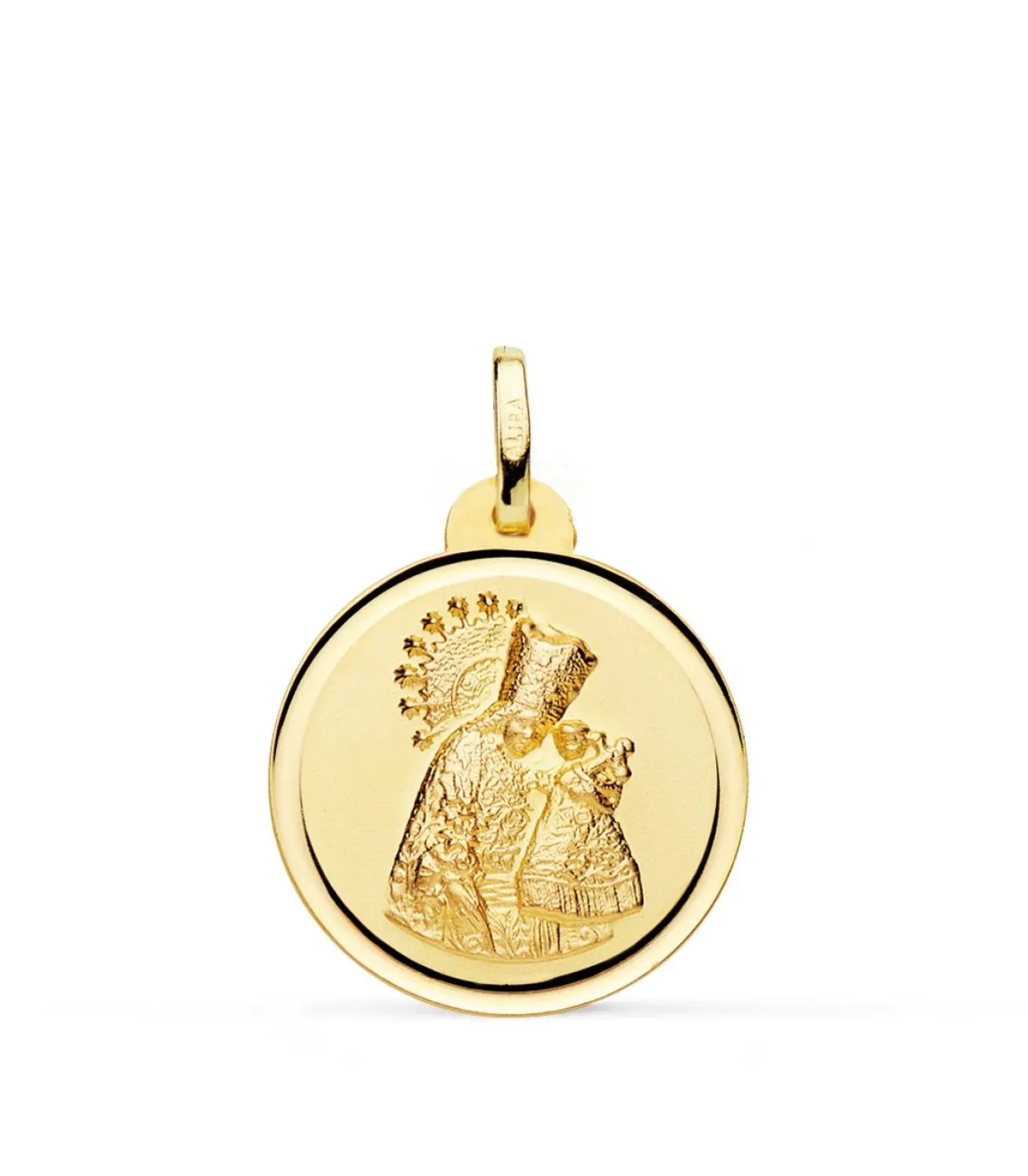 Medalla Virgen De Los Desamparados Oro 18K 20Mm Bisel<Alda Joyeros Cheap