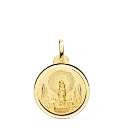 Medalla Virgen Del Pilar 18 Ktes 20Mm<Alda Joyeros Hot